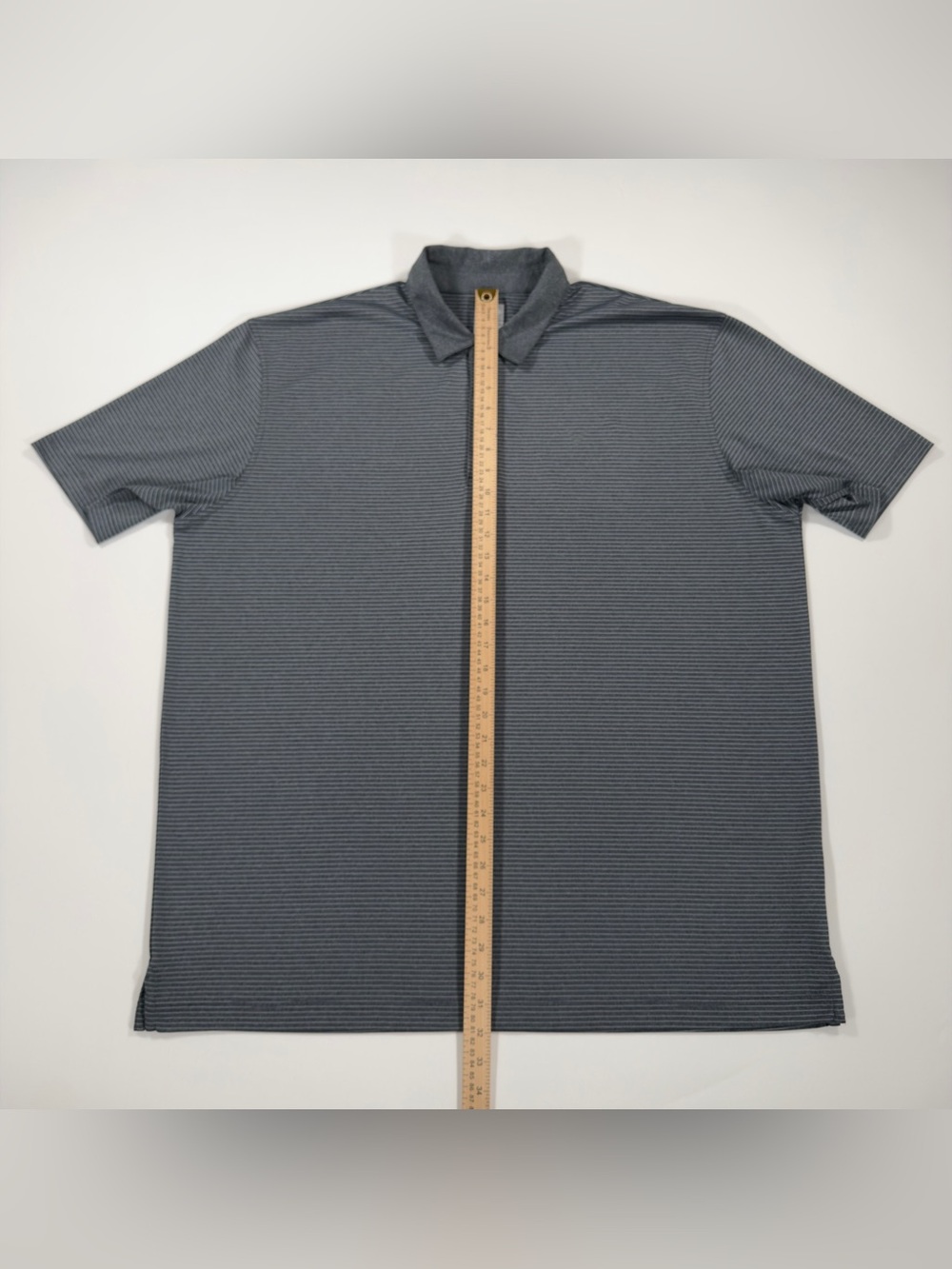 Callaway Opti-Dri Golf Polo Shirt Mens XXL Gray Micro Stripe Short Sleeve Tour - Picture 10 of 10
